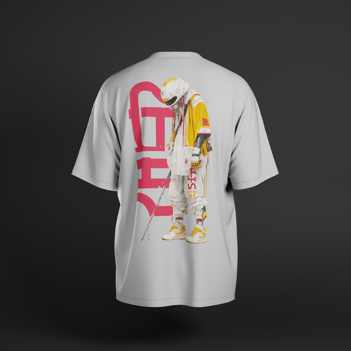 Cyber Samurai - Men's Oversized T-shirt