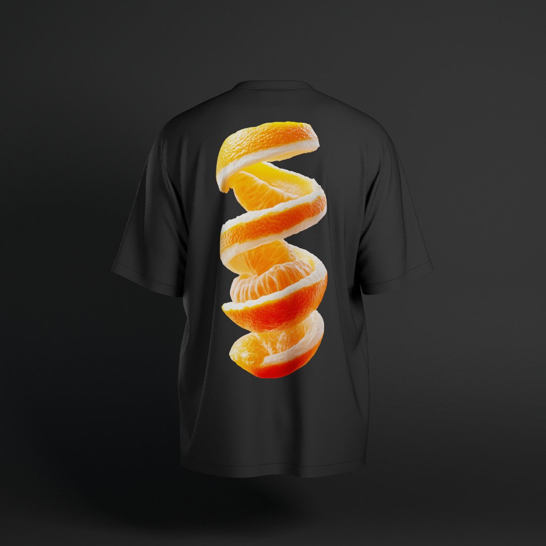 Мъжка овърсайз тениска - Портокал